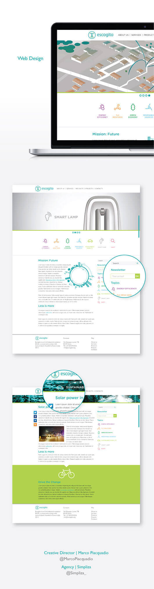 Presentazione branding brochure Escogito
