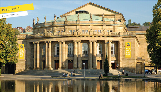 StaatsTheater Stuttgart logo rendering seconda proposta