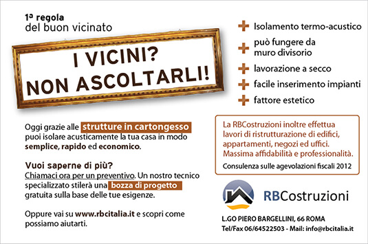 flyer pubblicitario RBCostruzioni