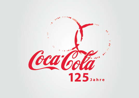 Coca Cola - Logo definitivo vincitore dell'appalto indetto da Coca Cola Germany per il 125esimo anniversario