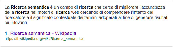 La ricerca semantica è un campo di ricerca che cerca di migliorare l'accuratezza della ricerca